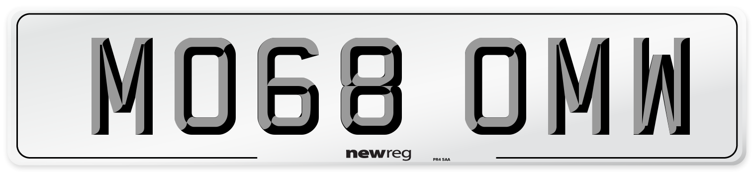 MO68 OMW Number Plate from New Reg